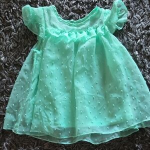 Wonder Nation Mint Green Kids Casual Dress